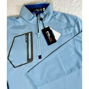 RLX Ralph Lauren Men's Size Small S Light Blue 1/4 Zip Performance Pullover‎ New